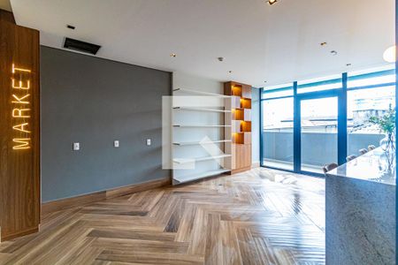 Studio para alugar com 30m², 1 quarto e sem vaga Studio para alugar com 30m², 1 quarto e sem vagaÁrea comum - Mercado