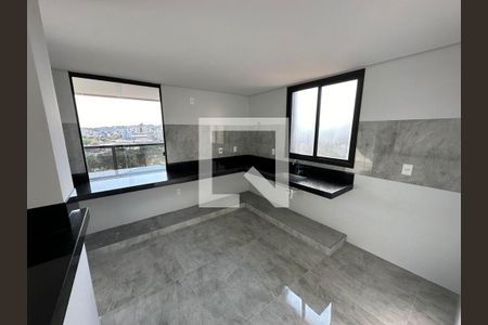 Cozinha de apartamento à venda com 4 quartos, 160m² em Castelo, Belo Horizonte