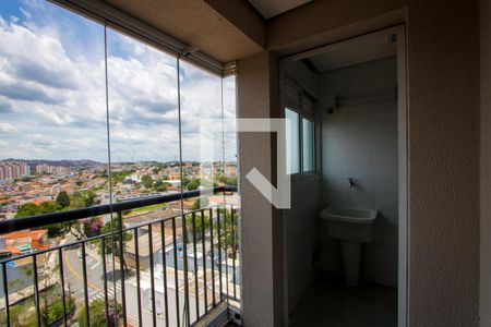Varanda da sala de apartamento à venda com 3 quartos, 60m² em Vila Vitória, Santo André