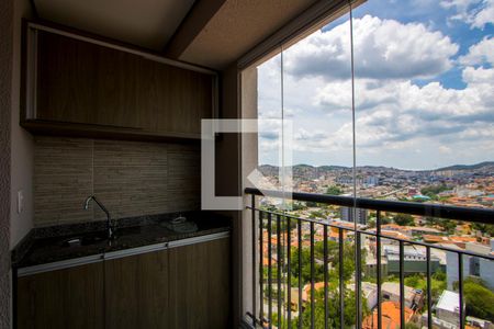 Varanda da sala de apartamento à venda com 3 quartos, 60m² em Vila Vitória, Santo André