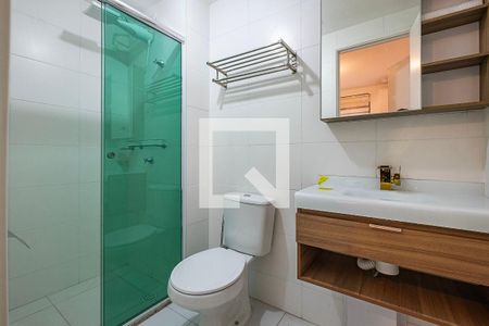 Suíte - Banheiro de apartamento à venda com 1 quarto, 26m² em Pinheiros, São Paulo