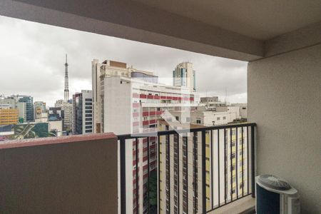 Varanda de kitnet/studio à venda com 1 quarto, 26m² em Consolação, São Paulo