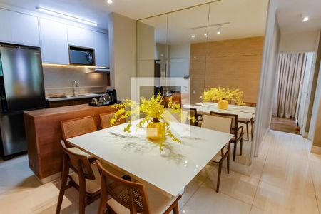 Detalhe Sala de apartamento à venda com 2 quartos, 68m² em Vila Andrade, São Paulo