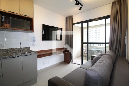 Sala/Cozinha de kitnet/studio para alugar com 1 quarto, 32m² em Moema, São Paulo
