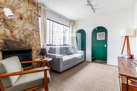Sala de apartamento à venda com 1 quarto, 64m² em Jardim Paulista, São Paulo