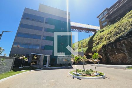 Apartamento para alugar com 72m², 1 quarto e 1 vagaFachada e portaria