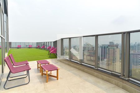 Studio para alugar com 21m², 1 quarto e sem vaga Studio para alugar com 21m², 1 quarto e sem vagaÁrea comum - Terraço