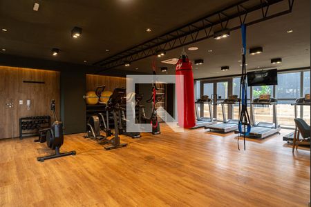 Studio para alugar com 21m², 1 quarto e sem vaga Studio para alugar com 21m², 1 quarto e sem vagaÁrea comum - Academia