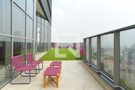 Studio para alugar com 21m², 1 quarto e sem vaga Studio para alugar com 21m², 1 quarto e sem vagaÁrea comum - Terraço