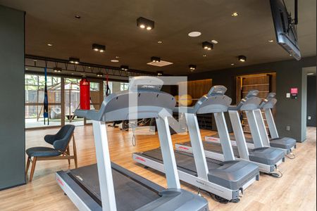 Studio para alugar com 21m², 1 quarto e sem vaga Studio para alugar com 21m², 1 quarto e sem vagaÁrea comum - Academia