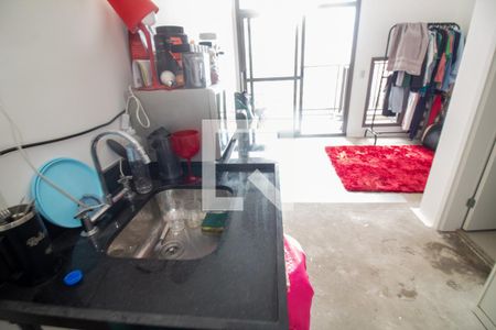 Cozinha de apartamento à venda com 1 quarto, 26m² em Jardim das Acacias, São Paulo