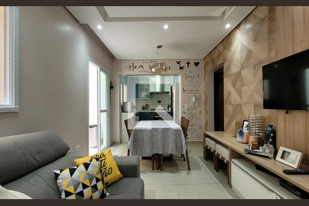Sala de apartamento à venda com 2 quartos, 63m² em Vila Gilda, Santo André