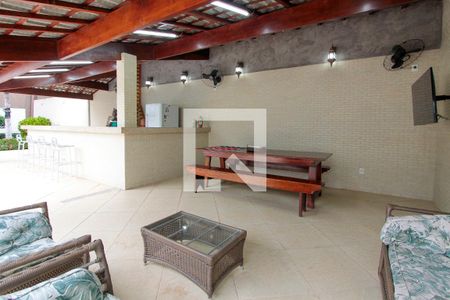 Casa de condomínio à venda com 506m², 6 quartos e 2 vagas Casa de condomínio à venda com 506m², 6 quartos e 2 vagasÁrea de convivência da churrasqueira