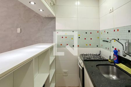Cozinha de apartamento para alugar com 1 quarto, 22m² em Botafogo, Rio de Janeiro