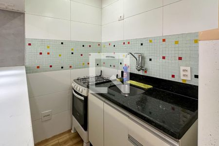Cozinha de apartamento para alugar com 1 quarto, 22m² em Botafogo, Rio de Janeiro