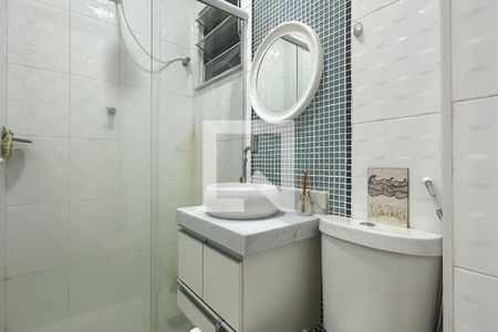 Banheiro Social de apartamento para alugar com 1 quarto, 22m² em Botafogo, Rio de Janeiro