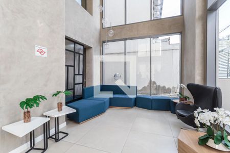 Studio para alugar com 27m², 1 quarto e sem vaga Studio para alugar com 27m², 1 quarto e sem vagaHall de entrada