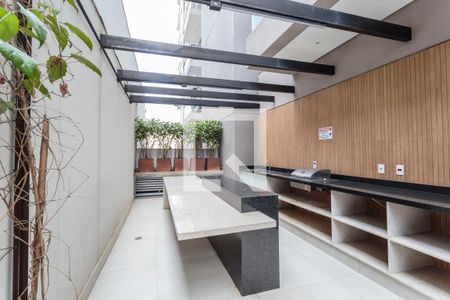 Studio para alugar com 27m², 1 quarto e sem vaga Studio para alugar com 27m², 1 quarto e sem vagaÁrea comum - Churrasqueira