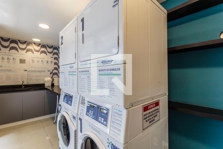 Studio para alugar com 27m², 1 quarto e sem vaga Studio para alugar com 27m², 1 quarto e sem vagaLavanderia