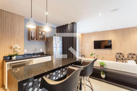 Studio para alugar com 27m², 1 quarto e sem vaga Studio para alugar com 27m², 1 quarto e sem vagaÁrea comum - Salão de festas