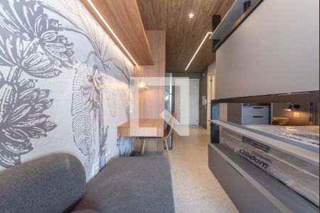 Sala - Home Office de kitnet/studio para alugar com 1 quarto, 31m² em Jardim das Acacias, São Paulo