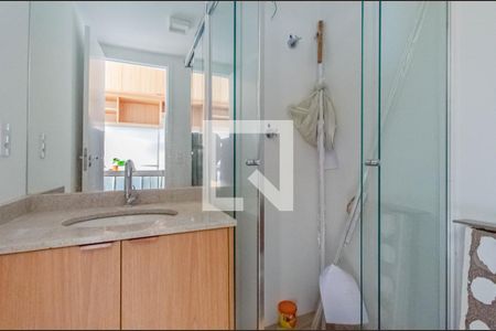 Banheiro de kitnet/studio para alugar com 1 quarto, 23m² em Vila Mariana, São Paulo