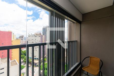 Varanda de kitnet/studio para alugar com 1 quarto, 25m² em Liberdade, São Paulo