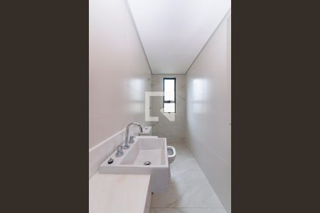 Banheiro da Suíte 1 de apartamento à venda com 4 quartos, 135m² em Serra, Belo Horizonte