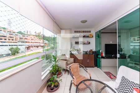 Varanda da Sala de apartamento para alugar com 3 quartos, 83m² em Buritis, Belo Horizonte