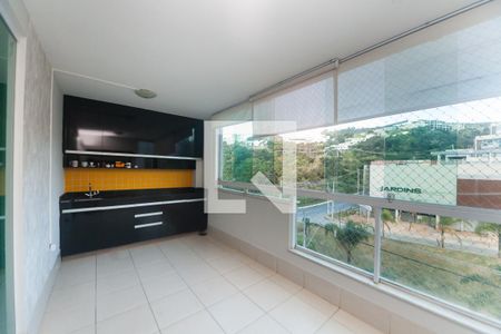 Varanda da Sala de apartamento para alugar com 3 quartos, 83m² em Buritis, Belo Horizonte