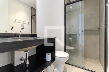 Banheiro de kitnet/studio à venda com 1 quarto, 33m² em Campos Elíseos, São Paulo