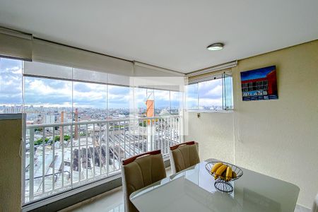 Varanda da Sala de apartamento à venda com 1 quarto, 44m² em Belenzinho, São Paulo
