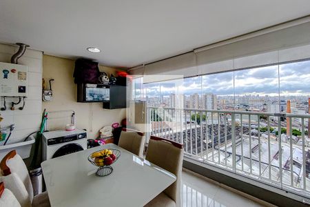Varanda da Sala de apartamento à venda com 1 quarto, 44m² em Belenzinho, São Paulo