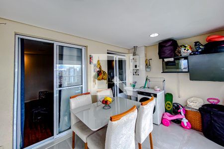 Varanda da Sala de apartamento à venda com 1 quarto, 44m² em Belenzinho, São Paulo