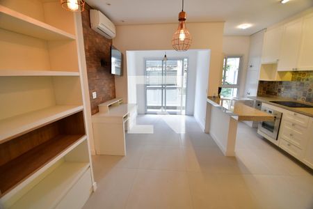 Sala de apartamento à venda com 1 quarto, 48m² em Bosque, Campinas