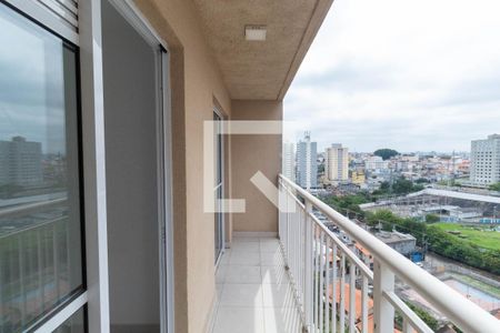 Varanda da Sala de apartamento à venda com 1 quarto, 38m² em Vila Penteado, São Paulo