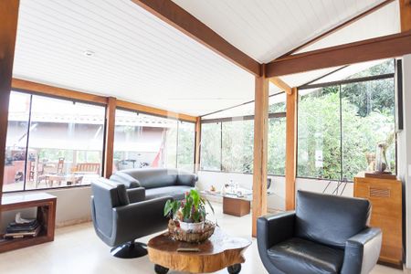 sala de visitas de casa de condomínio à venda com 4 quartos, 450m² em Vila Aparecida, Nova Lima