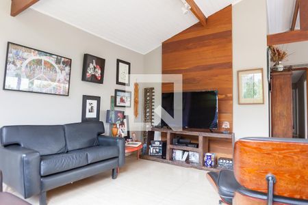 sala tv de casa de condomínio à venda com 4 quartos, 450m² em Vila Aparecida, Nova Lima
