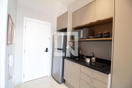 Cozinha de kitnet/studio à venda com 1 quarto, 26m² em Jardim das Acacias, São Paulo