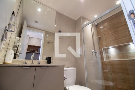 Banheiro de kitnet/studio à venda com 1 quarto, 26m² em Jardim das Acacias, São Paulo