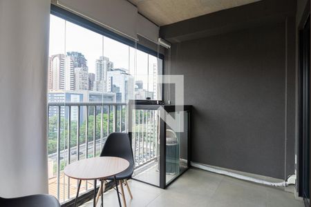 Varanda da Sala/Quarto de kitnet/studio à venda com 1 quarto, 24m² em Bela Vista, São Paulo