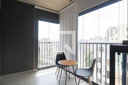 Varanda da Sala/Quarto de kitnet/studio à venda com 1 quarto, 24m² em Bela Vista, São Paulo