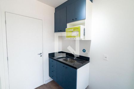 Cozinha de apartamento para alugar com 1 quarto, 27m² em Vila Clementino, São Paulo