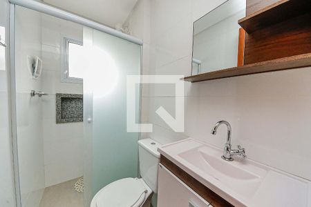 Banheiro de apartamento para alugar com 1 quarto, 30m² em Chácara Belenzinho, São Paulo