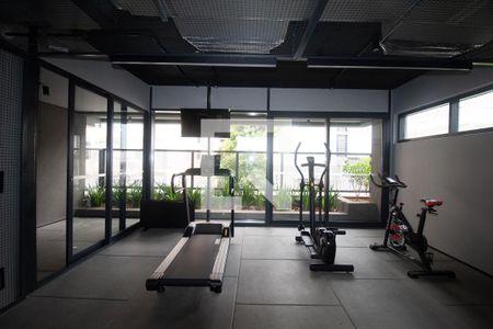 Studio para alugar com 23m², 1 quarto e sem vaga Studio para alugar com 23m², 1 quarto e sem vagaÁrea comum - Academia