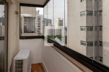 Varanda da Sala de apartamento à venda com 3 quartos, 197m² em Campo Belo, São Paulo