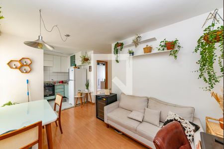 Sala de apartamento para alugar com 2 quartos, 42m² em Chácara Cotia, Contagem