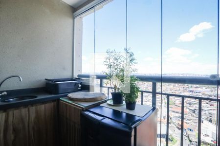 Varanda da Sala de apartamento à venda com 2 quartos, 49m² em Vila Andrade, São Paulo