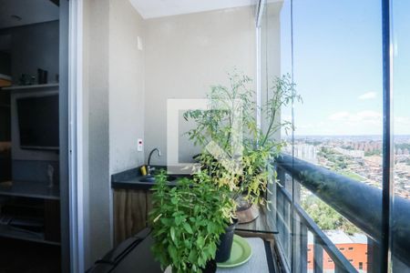 Varanda da Sala de apartamento à venda com 2 quartos, 49m² em Vila Andrade, São Paulo