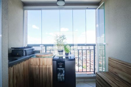 Varanda da Sala de apartamento à venda com 2 quartos, 49m² em Vila Andrade, São Paulo